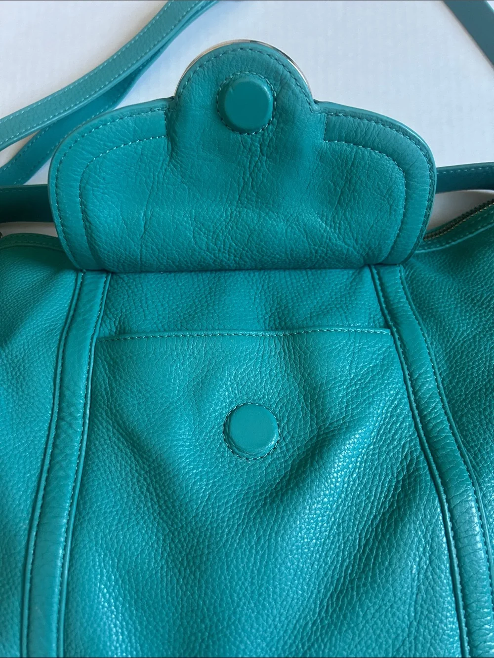 Tory Burch Amanda Crossbody Hobo in Turquoise